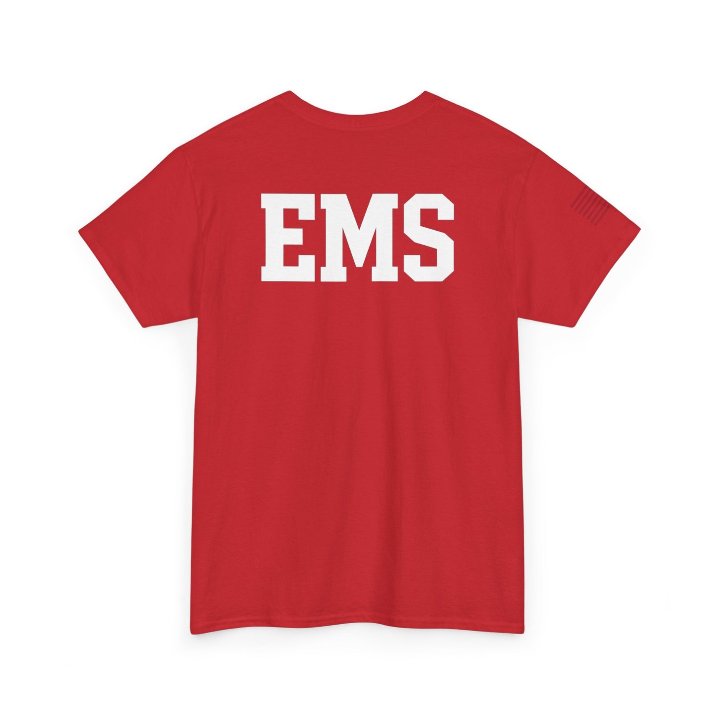 Unisex Heavy Cotton Tee - Emergency Medical Services Tee, EMS Apparel, First Responder Gift, Casual Everyday Wear, Patriotic Shirt