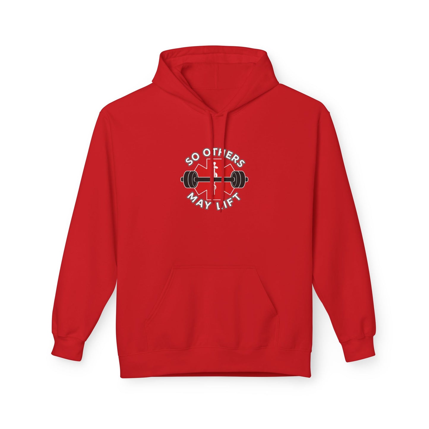Weightlifting Hoodie — “Lift. Save. Repeat.” EMS First Responder Gym Pullover