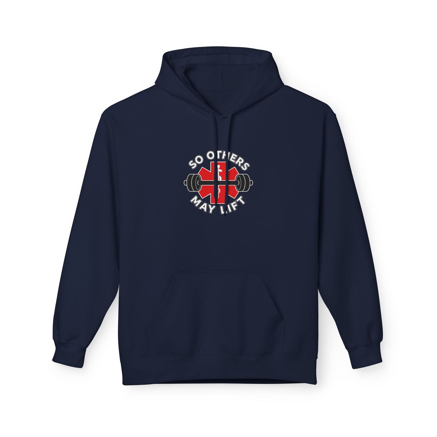 Weightlifting Hoodie — “Lift. Save. Repeat.” EMS First Responder Gym Pullover