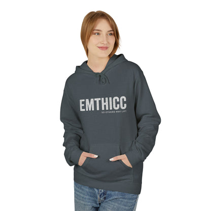 Emthicc Fleece Hoodie, Cozy Unisex Hoodie, Casual Sweatshirt, Fashionable Loungewear, Gift for Her, Birthday Celebration