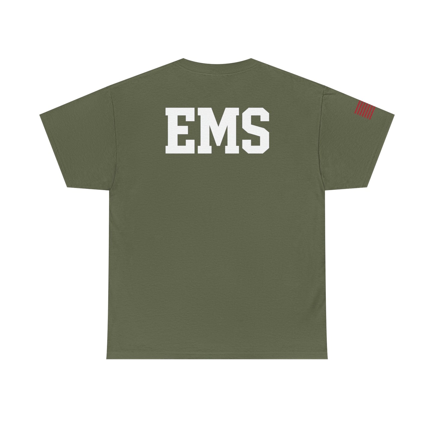 Unisex Heavy Cotton Tee - Emergency Medical Services Tee, EMS Apparel, First Responder Gift, Casual Everyday Wear, Patriotic Shirt