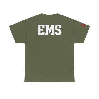 Unisex Heavy Cotton Tee - Emergency Medical Services Tee, EMS Apparel, First Responder Gift, Casual Everyday Wear, Patriotic Shirt