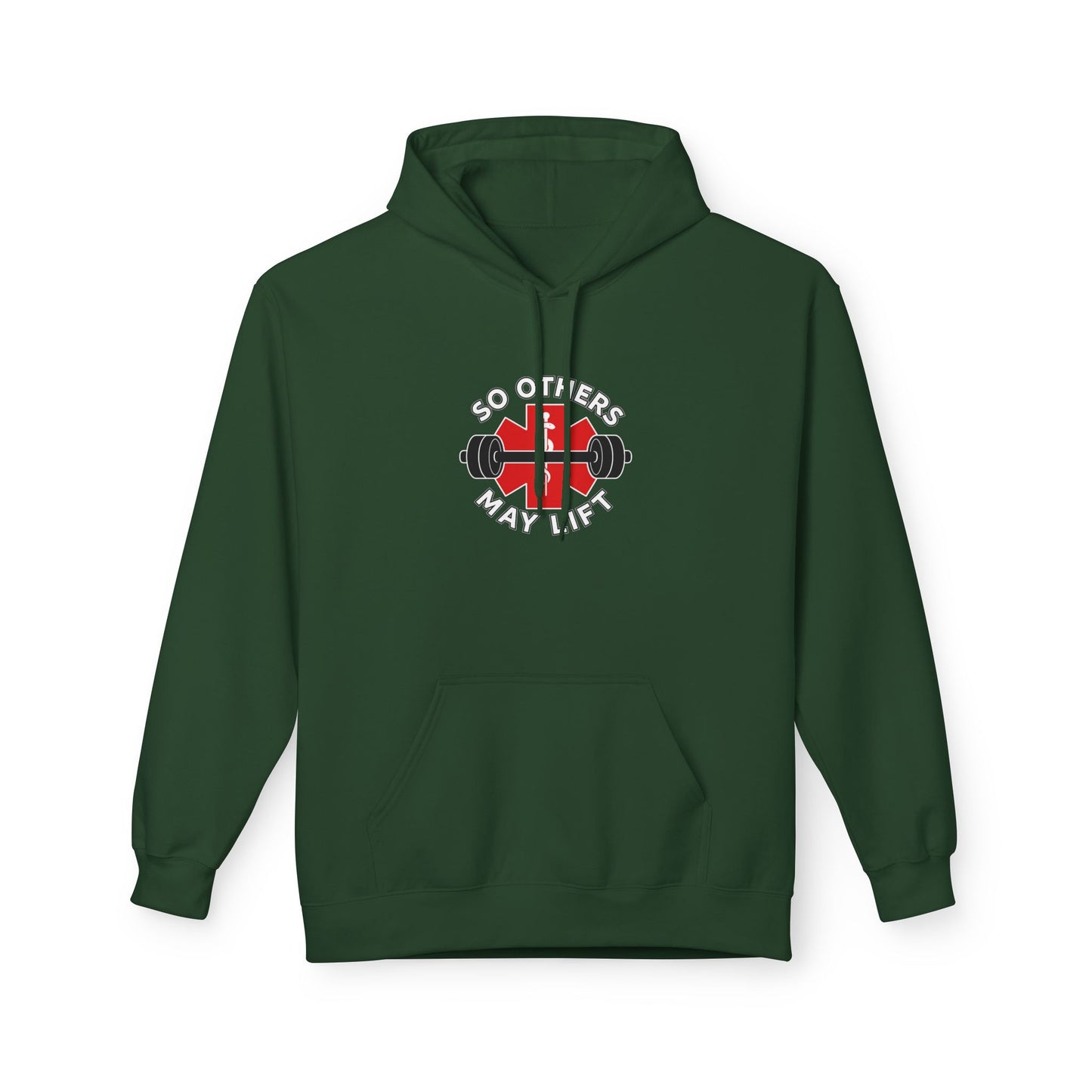 Weightlifting Hoodie — “Lift. Save. Repeat.” EMS First Responder Gym Pullover
