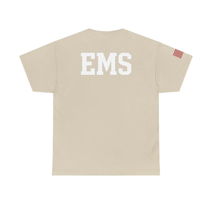 Unisex Heavy Cotton Tee - Emergency Medical Services Tee, EMS Apparel, First Responder Gift, Casual Everyday Wear, Patriotic Shirt