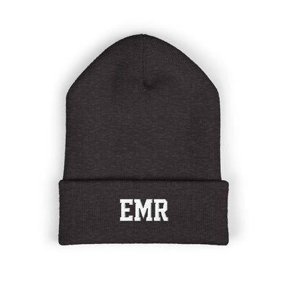 Embroidered Cuffed Beanie — Personalized EMR Knit Hat