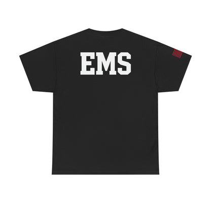 Unisex Heavy Cotton Tee - Emergency Medical Services Tee, EMS Apparel, First Responder Gift, Casual Everyday Wear, Patriotic Shirt