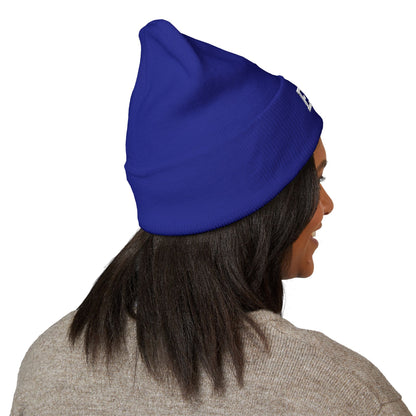 Embroidered Cuffed Beanie — Personalized EMR Knit Hat
