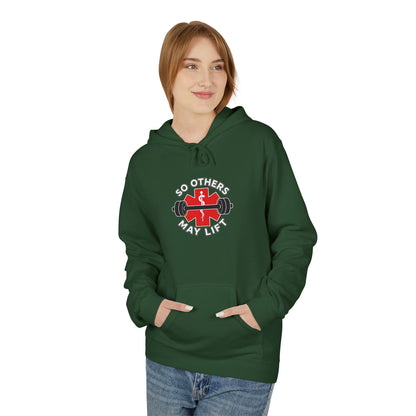 Weightlifting Hoodie — “Lift. Save. Repeat.” EMS First Responder Gym Pullover