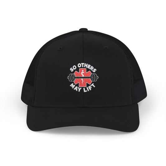 Empowering Embroidered Snapback Trucker Cap, Fitness Hat, Gift for Gym Lovers, Activewear Accessory, Motivational Headwear