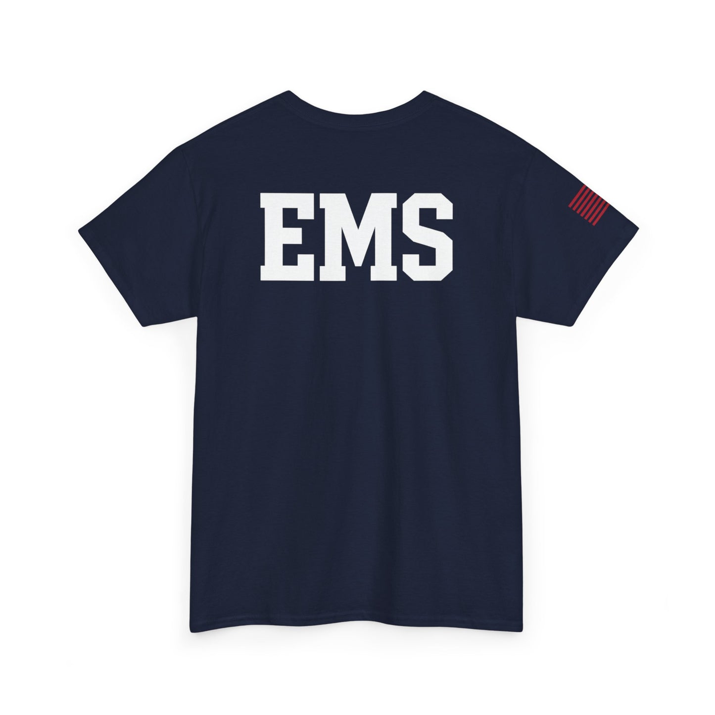 Unisex Heavy Cotton Tee - Emergency Medical Services Tee, EMS Apparel, First Responder Gift, Casual Everyday Wear, Patriotic Shirt