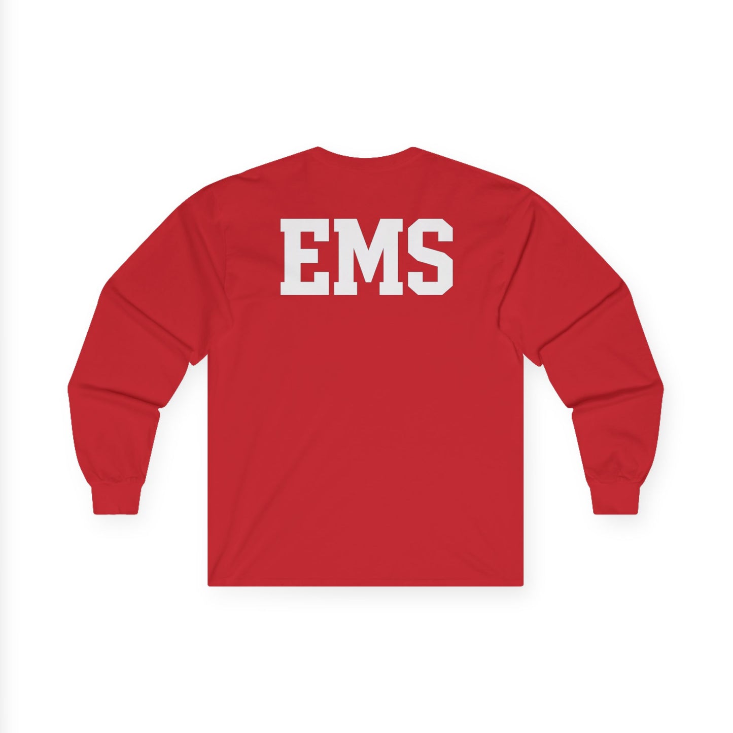 Unisex EMS Long Sleeve Tee, Emergency Medical Services Shirt, First Responder Gift, Health Care Worker Apparel, Casual Everyday Wear