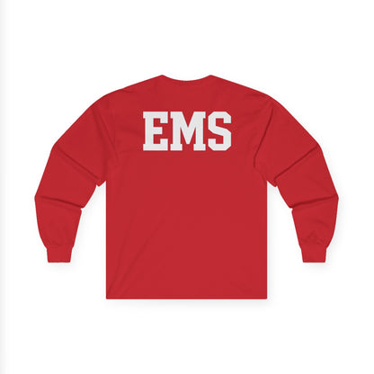 Unisex EMS Long Sleeve Tee, Emergency Medical Services Shirt, First Responder Gift, Health Care Worker Apparel, Casual Everyday Wear