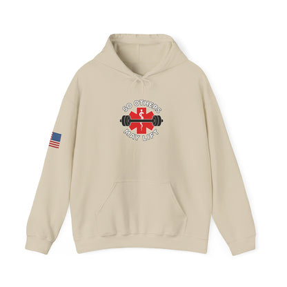 Heavy Rescue Hoodie — "So Others May Lift" Fire/Rescue Weightlifting Hoodie
