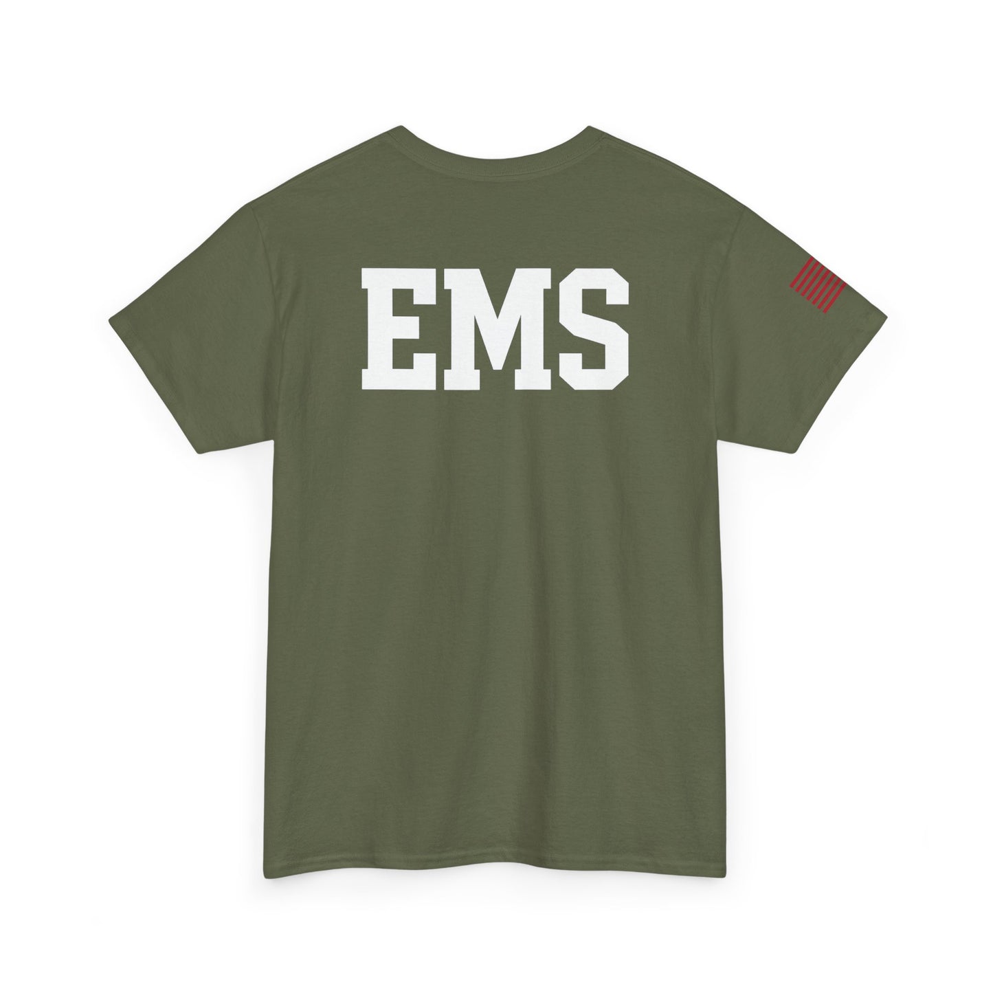 Unisex Heavy Cotton Tee - Emergency Medical Services Tee, EMS Apparel, First Responder Gift, Casual Everyday Wear, Patriotic Shirt
