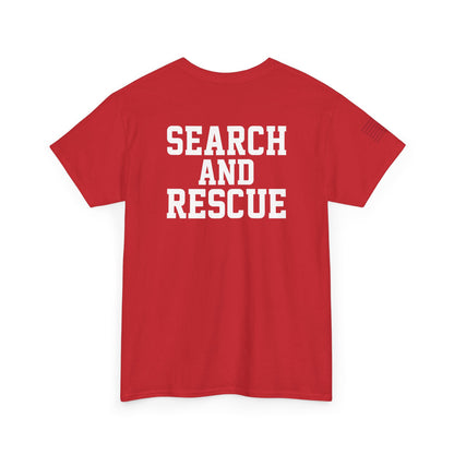 Unisex Heavy Cotton Tee for Heroic Souls | Search and Rescue Tribute Tee, EMS Shirt, Rescuer Gift, Adventure Attire, Everyday Casual Wear
