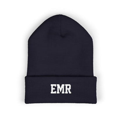 Embroidered Cuffed Beanie — Personalized EMR Knit Hat