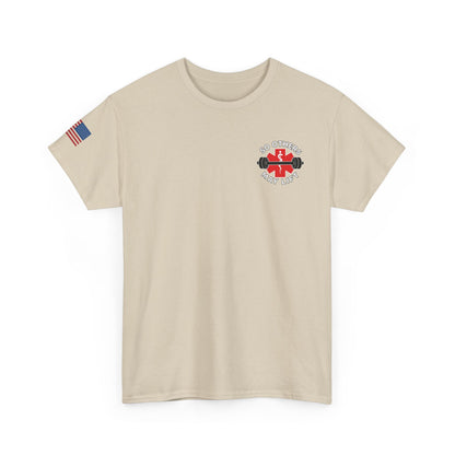 Unisex Heavy Cotton Tee: Lift Heavy, Pet Dogs, Save Lives - Perfect for Dog Lovers, Fitness Enthusiasts, Casual Wear, Gifts, and Gym Apparel