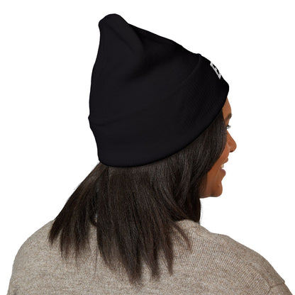 Embroidered Cuffed Beanie — Personalized EMR Knit Hat