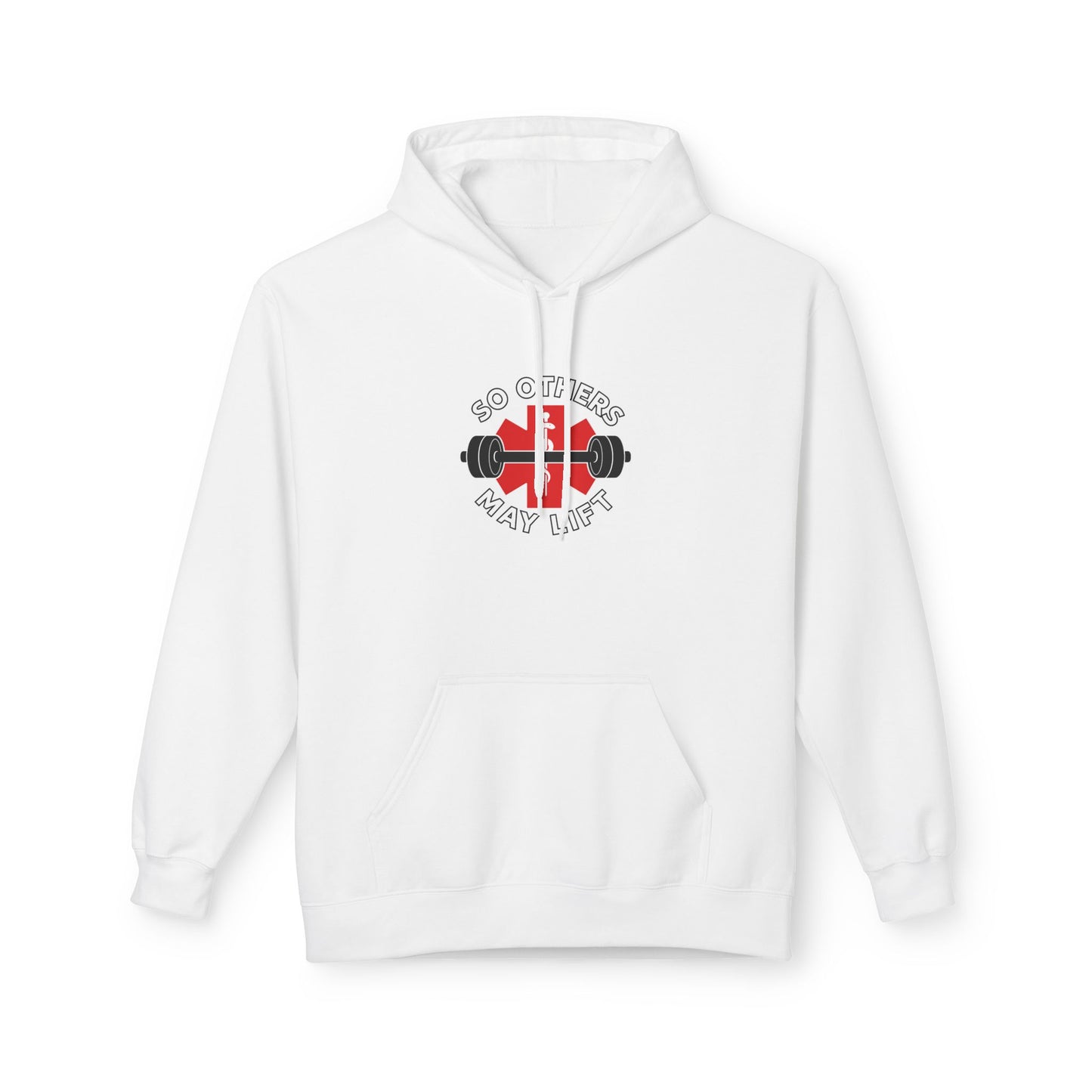 Weightlifting Hoodie — “Lift. Save. Repeat.” EMS First Responder Gym Pullover