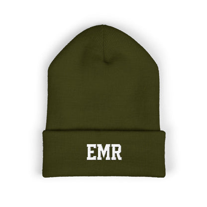 Embroidered Cuffed Beanie — Personalized EMR Knit Hat