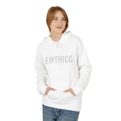 Emthicc Fleece Hoodie, Cozy Unisex Hoodie, Casual Sweatshirt, Fashionable Loungewear, Gift for Her, Birthday Celebration