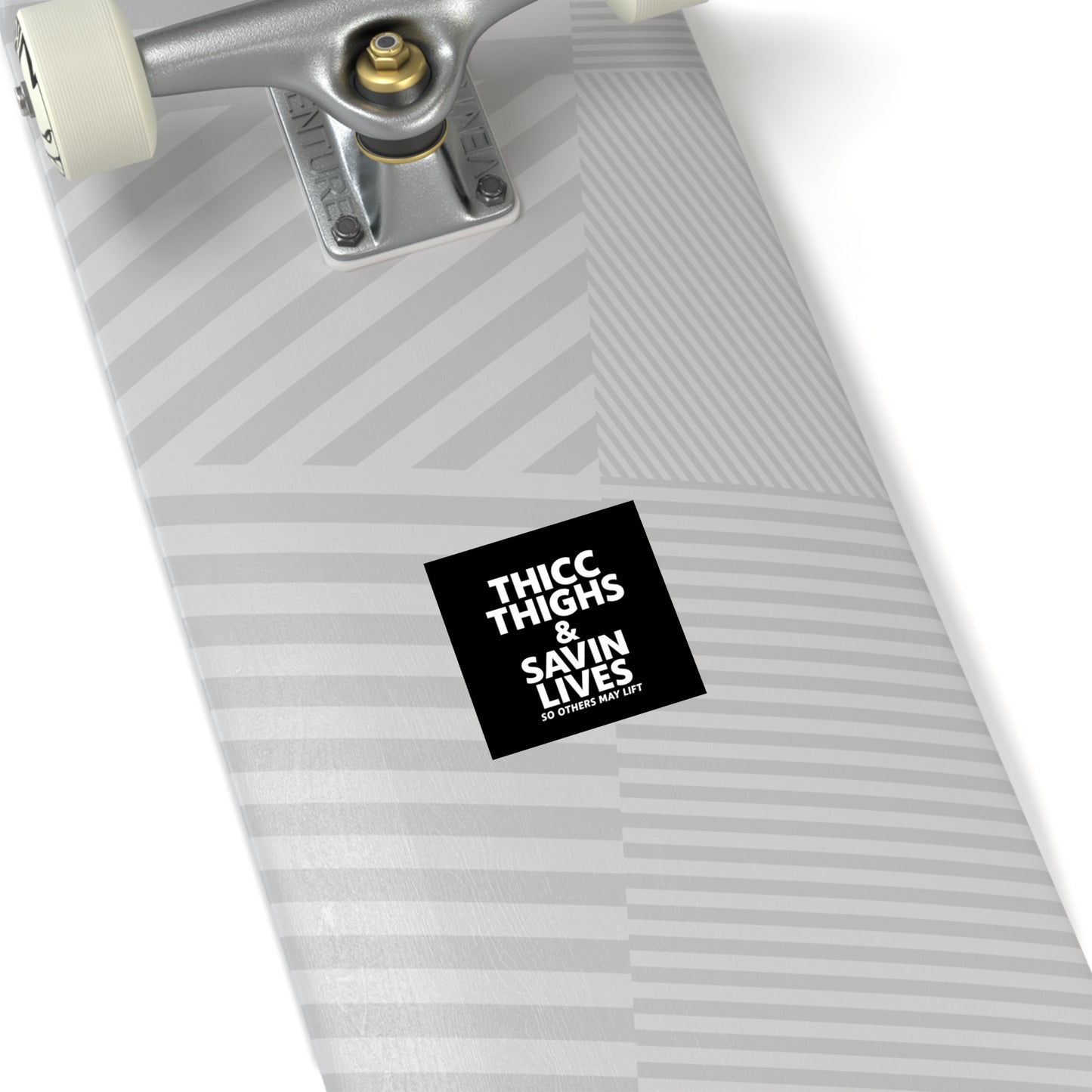 Thicc Thighs & Save Lives Stickers, Motivational Decals, Fitness Stickers, Gift for Gym Lovers, Indoor/Outdoor Use