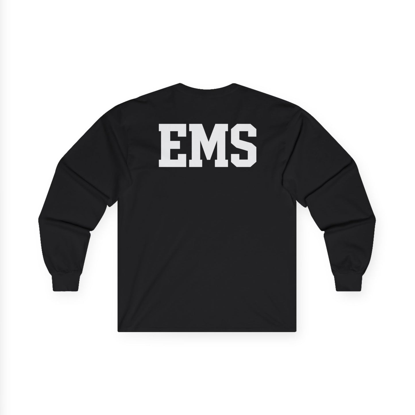 Unisex EMS Long Sleeve Tee, Emergency Medical Services Shirt, First Responder Gift, Health Care Worker Apparel, Casual Everyday Wear