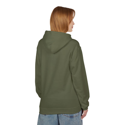 Lift Safe Repeat Hoodie — Fitness Motivational Pullover with Subtle Text