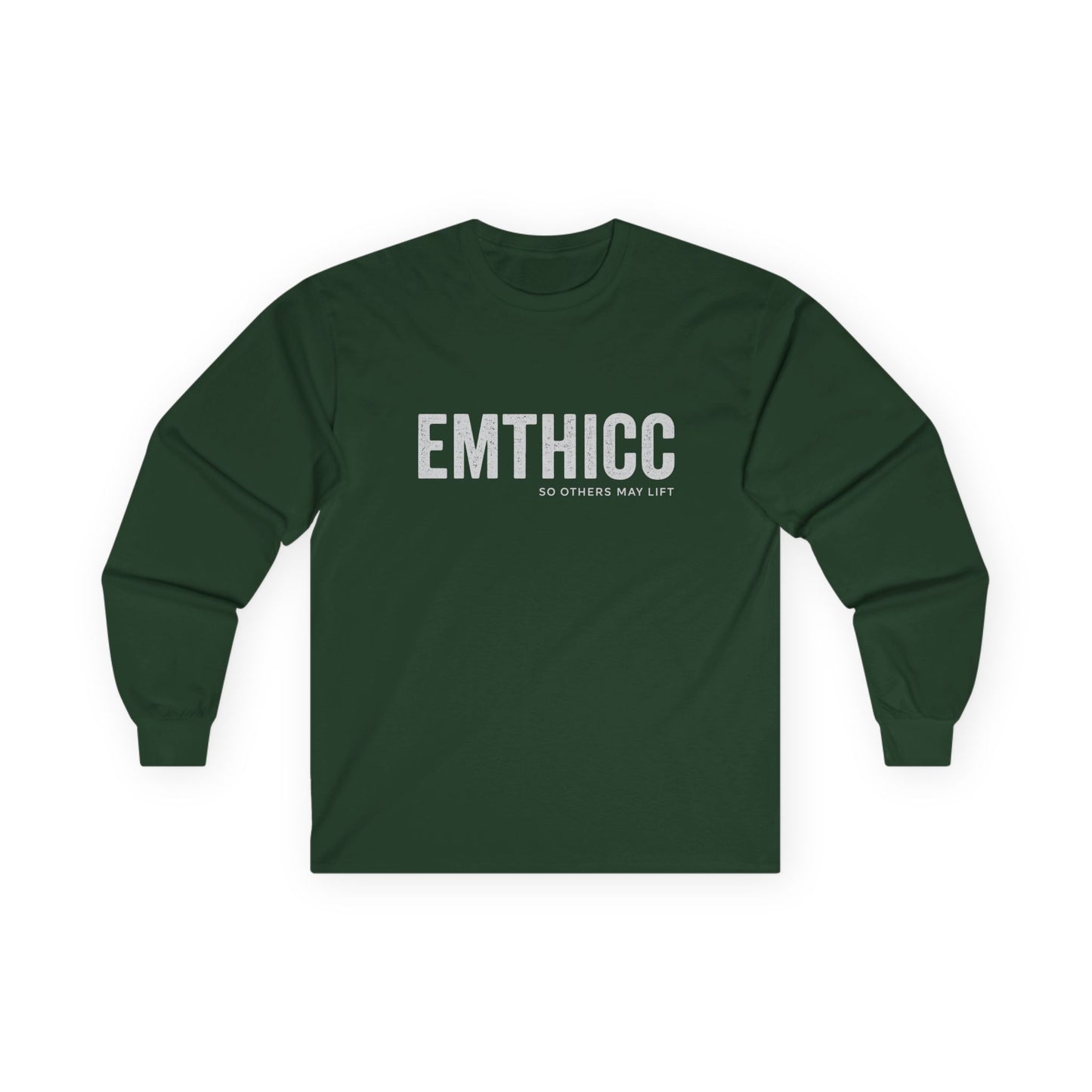 EMTHICC Long Sleeve Tee — Minimalist Graphic Cotton Shirt