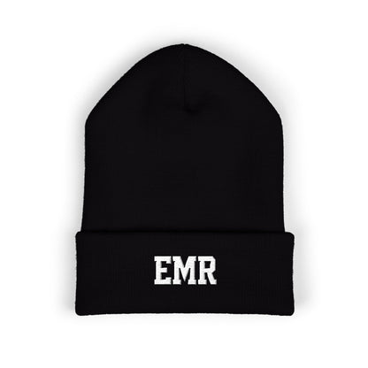 Embroidered Cuffed Beanie — Personalized EMR Knit Hat
