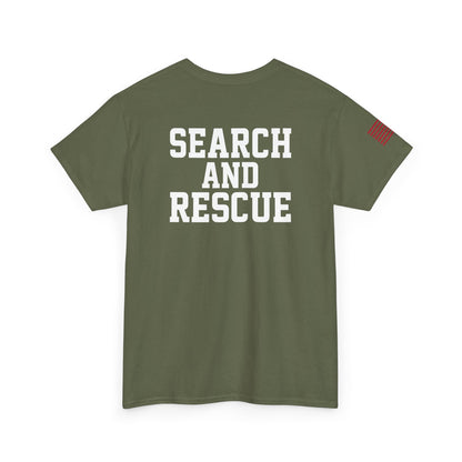 Unisex Heavy Cotton Tee for Heroic Souls | Search and Rescue Tribute Tee, EMS Shirt, Rescuer Gift, Adventure Attire, Everyday Casual Wear