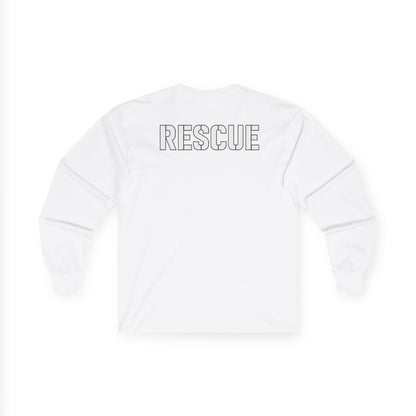 Rescue Squad Long Sleeve Tee — EMT Medical Cross Design