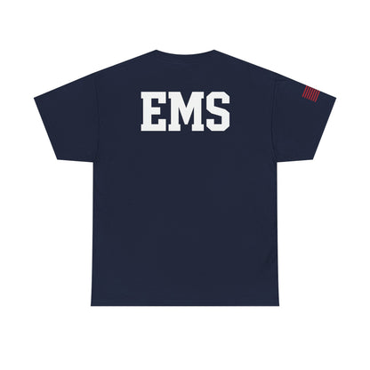 Unisex Heavy Cotton Tee - Emergency Medical Services Tee, EMS Apparel, First Responder Gift, Casual Everyday Wear, Patriotic Shirt