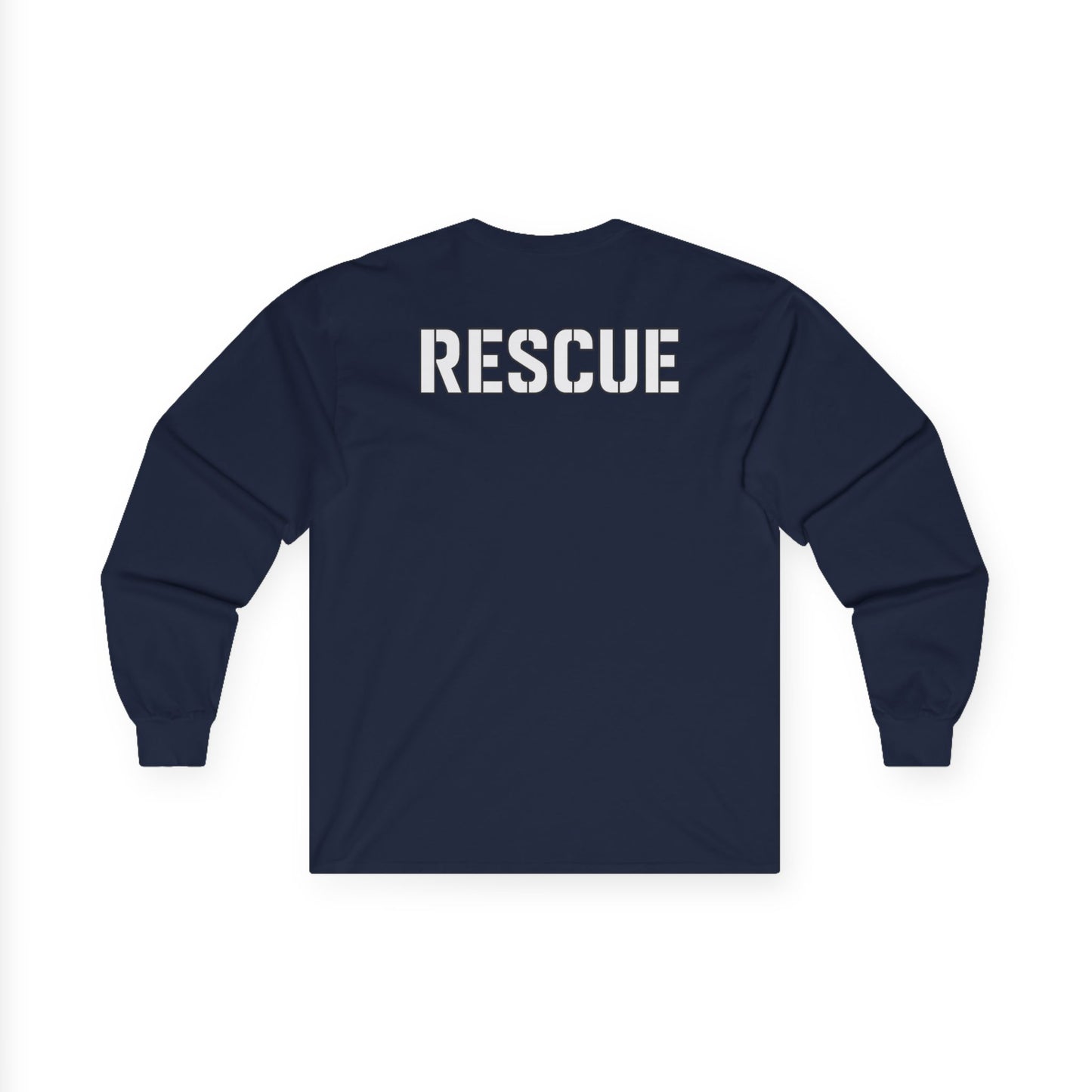 Rescue Squad Long Sleeve Tee — EMT Medical Cross Design