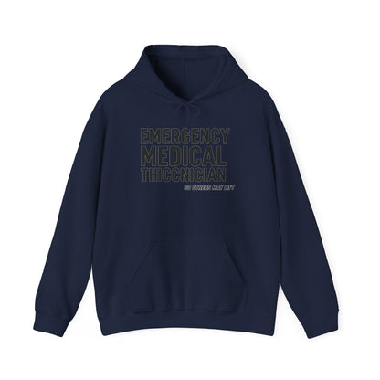 Emergency Medical Technician Hoodie - Fun Gift for EMTs, Medical Workers, and Medical Students, Healthcare Sweatshirt, Unisex Heavy Blend