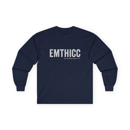 EMTHICC Long Sleeve Tee — Minimalist Graphic Cotton Shirt