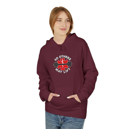 Weightlifting Hoodie — “Lift. Save. Repeat.” EMS First Responder Gym Pullover
