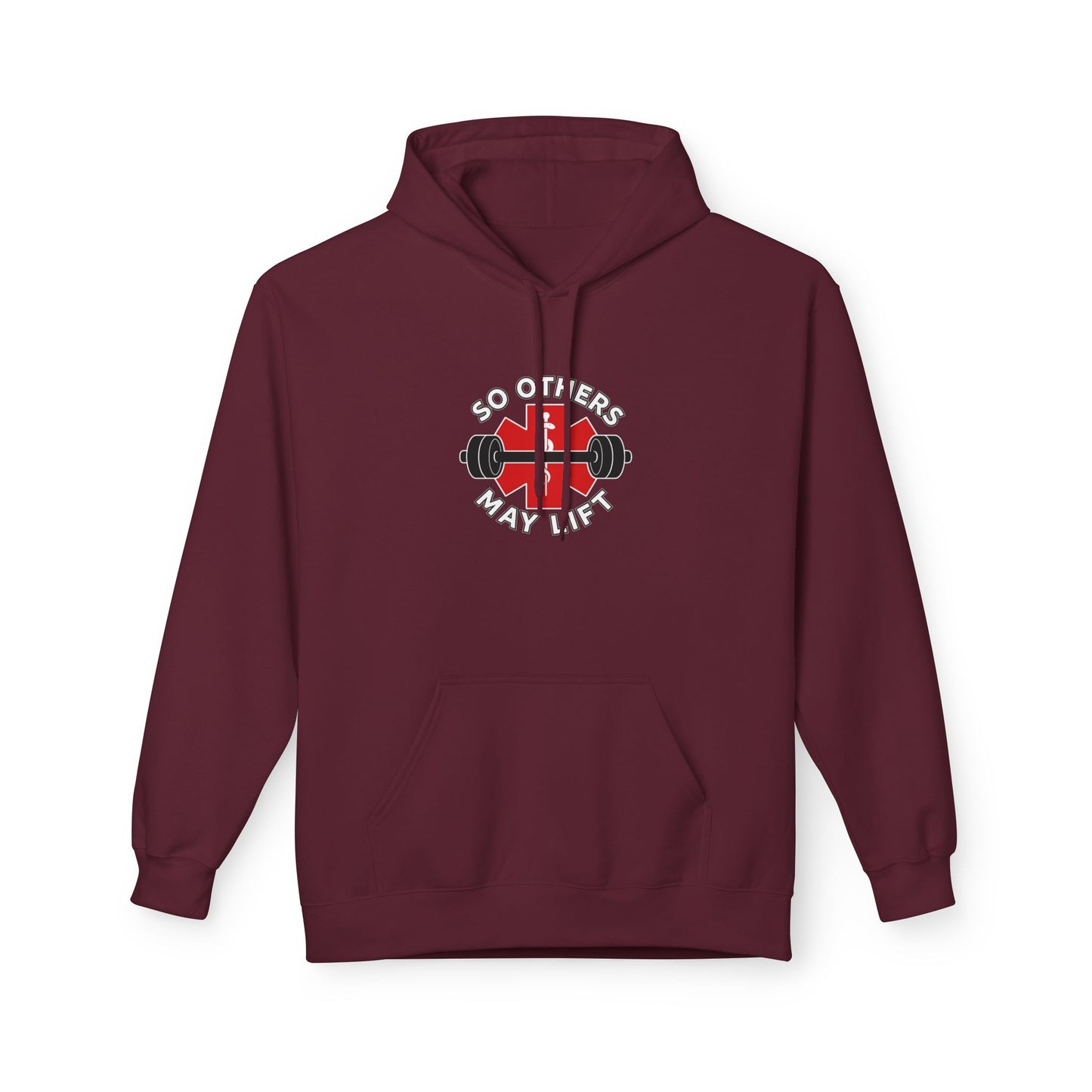Weightlifting Hoodie — “Lift. Save. Repeat.” EMS First Responder Gym Pullover