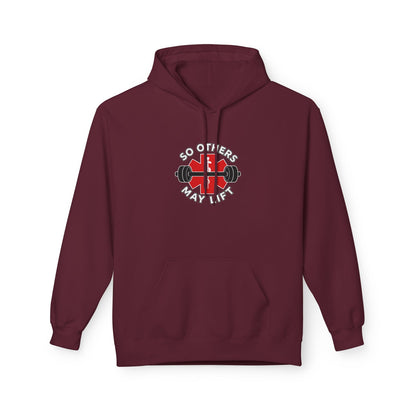 Weightlifting Hoodie — “Lift. Save. Repeat.” EMS First Responder Gym Pullover