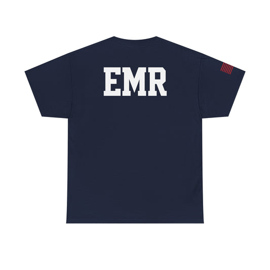 Custom EMR Unisex Heavy Cotton Tee, Casual Streetwear, Gift for Nurses, EMS Appreciation, Everyday Comfort Wear