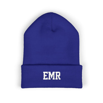 Embroidered Cuffed Beanie — Personalized EMR Knit Hat