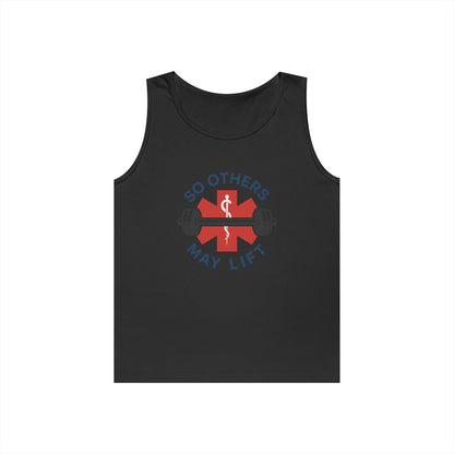 Unisex Heavy Cotton Tank Top - Fitness Motivation - So Others May Lift - Gym Wear, Workout Shirt, Summer Fashion, Casual Apparel, [...]