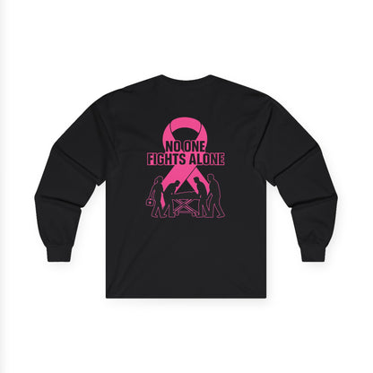 Long Sleeve Tee for EMS Professionals - Breast Cancer Awareness Shirt