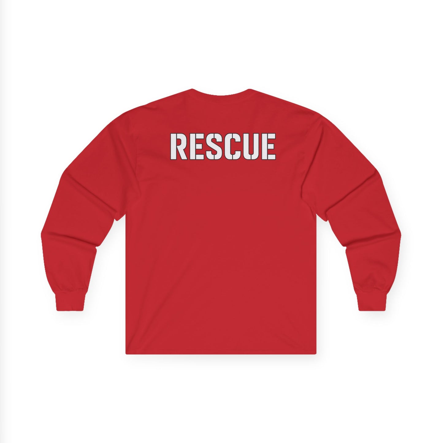 Rescue Squad Long Sleeve Tee — EMT Medical Cross Design