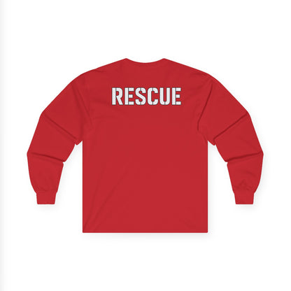 Rescue Squad Long Sleeve Tee — EMT Medical Cross Design