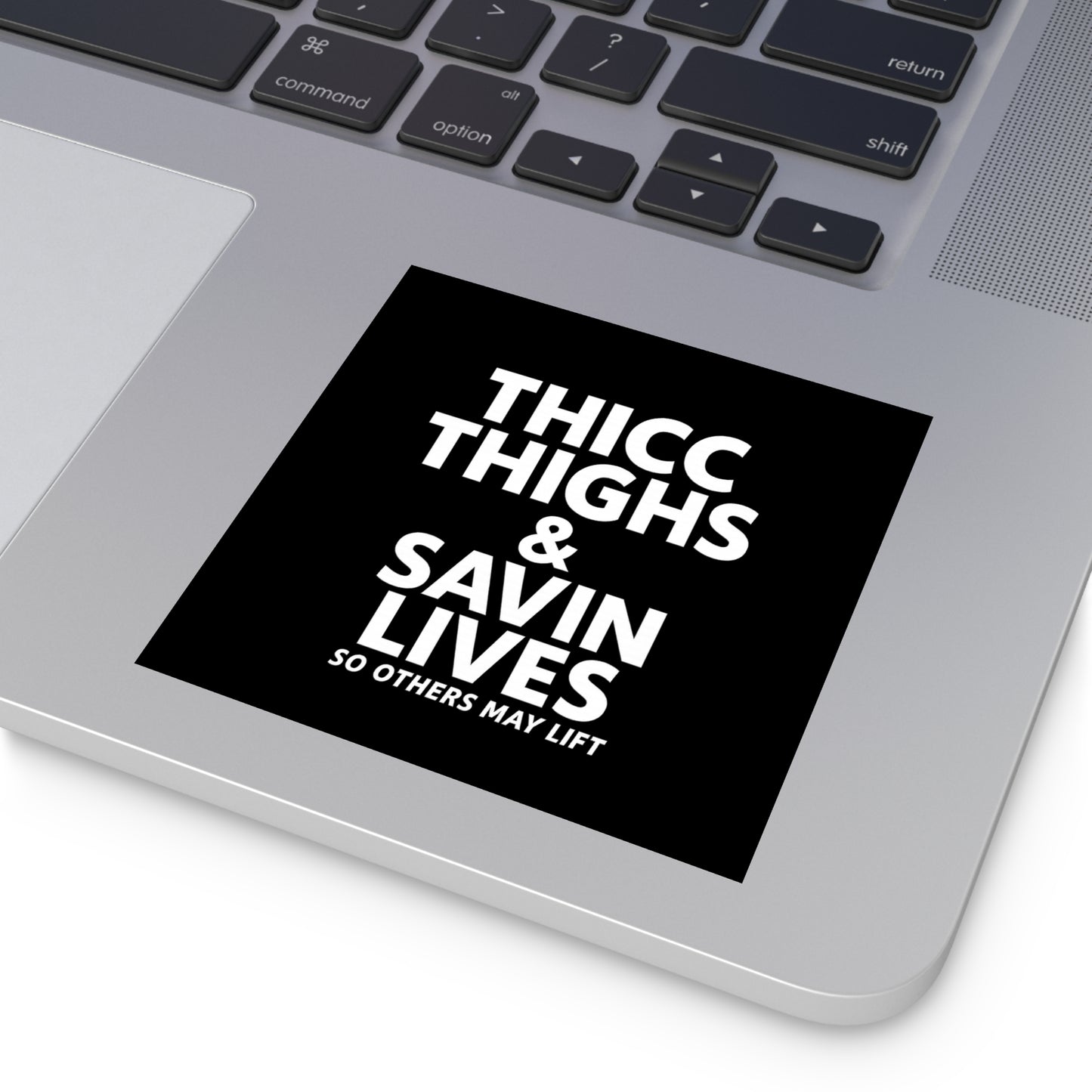 Thicc Thighs & Save Lives Stickers, Motivational Decals, Fitness Stickers, Gift for Gym Lovers, Indoor/Outdoor Use