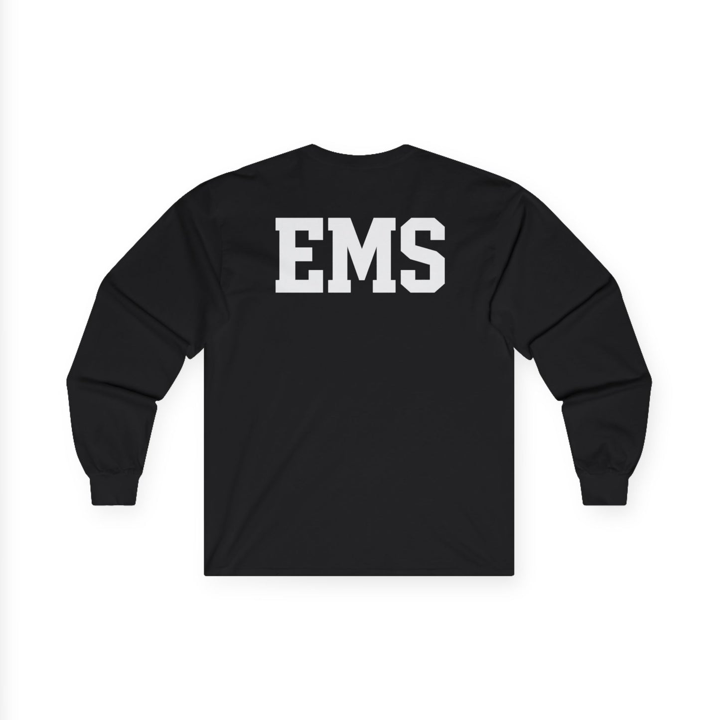 EMS Long Sleeve Tee — "No Guts No Glory" Rescue Maltese Cross Tee