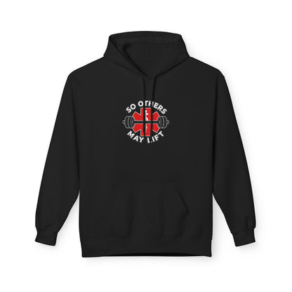 Weightlifting Hoodie — “Lift. Save. Repeat.” EMS First Responder Gym Pullover
