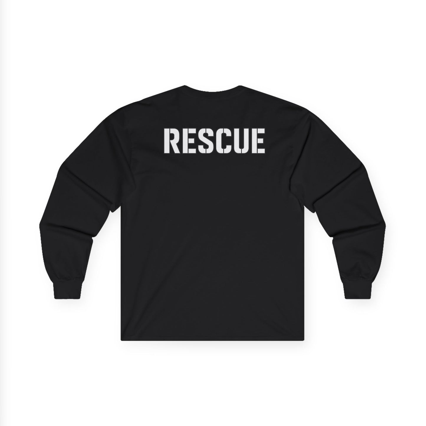 Rescue Squad Long Sleeve Tee — EMT Medical Cross Design