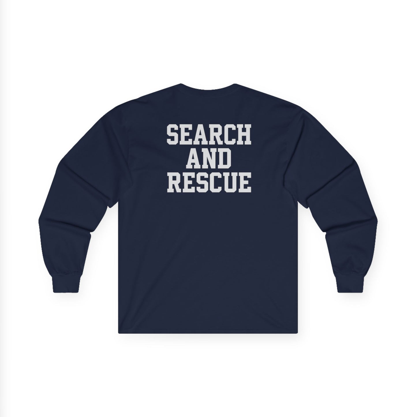 Search and Rescue Long Sleeve Tee - Perfect for Adventurers, Firefighters, Emergency Responders, Search and Rescue Teams, Gift Idea